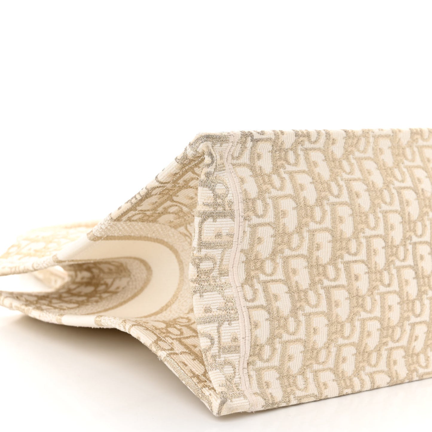 Oblique Medium Book Tote Gold Multicolor