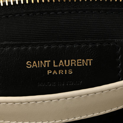 Saint Laurent Calfskin Y Quilted Monogram Toy Loulou Crossbody Bag Crema Soft 6 of 10