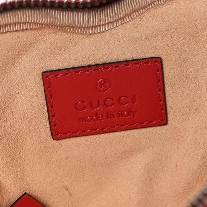 Gucci Calfskin Matelasse Chevron GG Marmont Heart Coin Purse Romantic Cerise 6 of 7