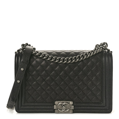 Chanel Caviar Quilted New Medium Boy Flap Black 1 of 10