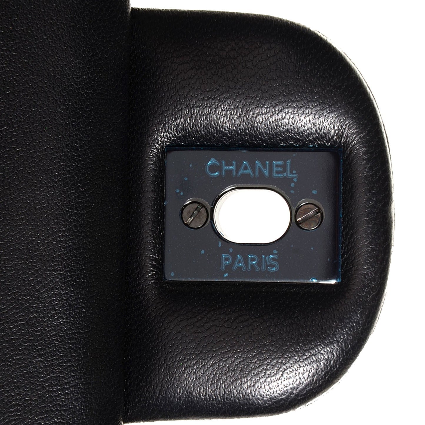 Lambskin Chevron Medium Double Flap So Black