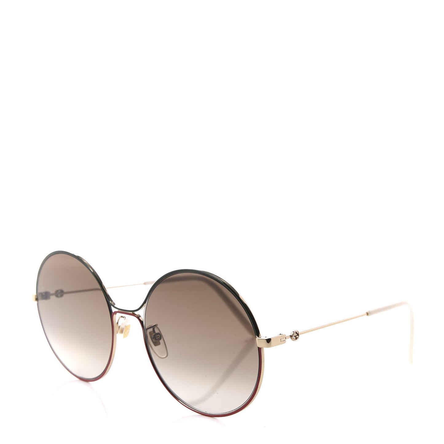 Round Sunglasses GG0395S Red Green