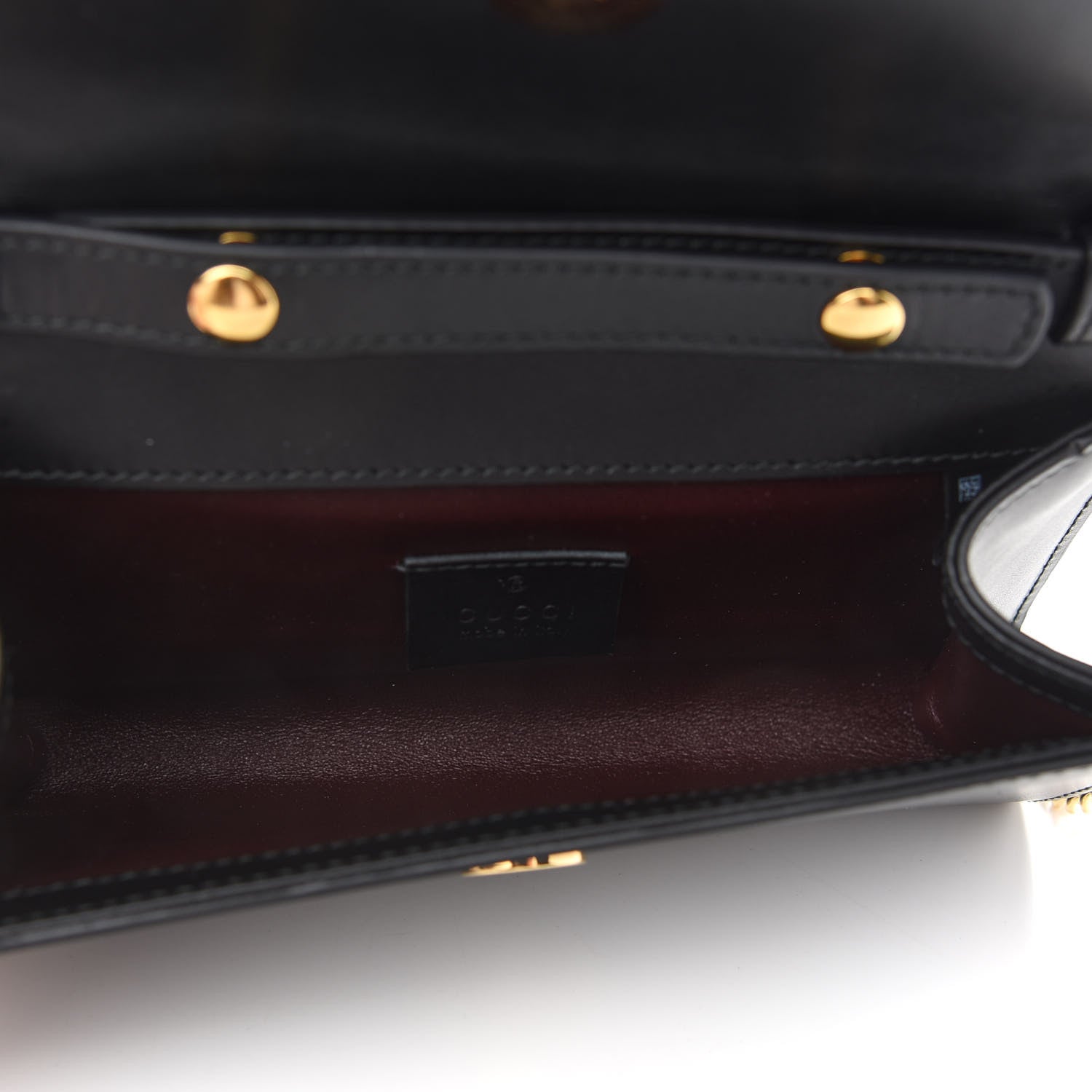 Gucci Smooth Calfskin Mini Zumi Shoulder Bag Black 5 of 9