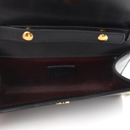 Gucci Smooth Calfskin Mini Zumi Shoulder Bag Black 5 of 9