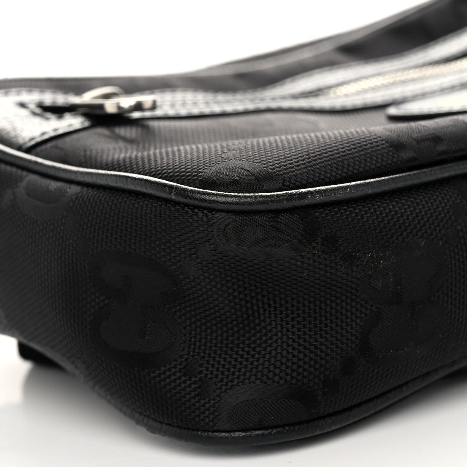 Gucci Econyl Nylon Monogram Off The Grid Belt Bag Black 9 of 11