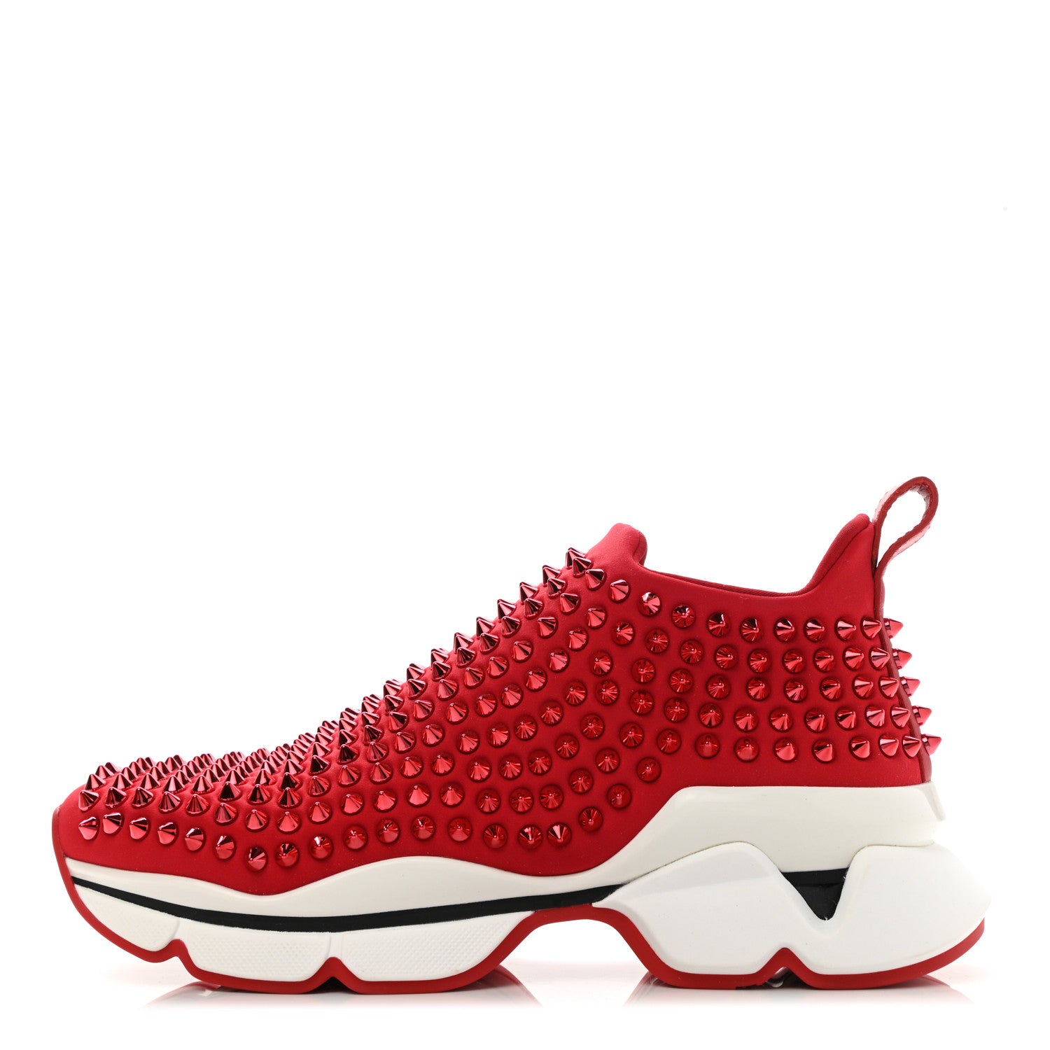 Christian Louboutin Neoprene Spike Sock Donna Flat Sneakers 36.5 Loubi 1 of 8