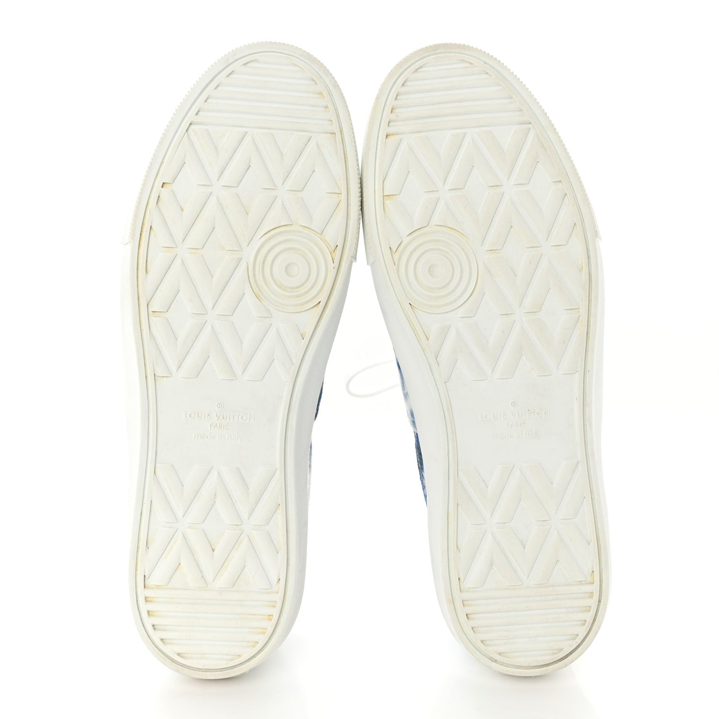 Denim Monogram Mens Trocadero Tie Dye Sneakers 10.5 Marine