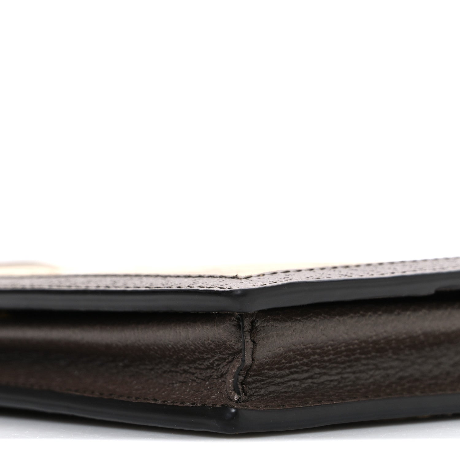 Gucci X ADIDAS Monogram Trefoil Embossed Wallet On Chain Brown 10 of 10