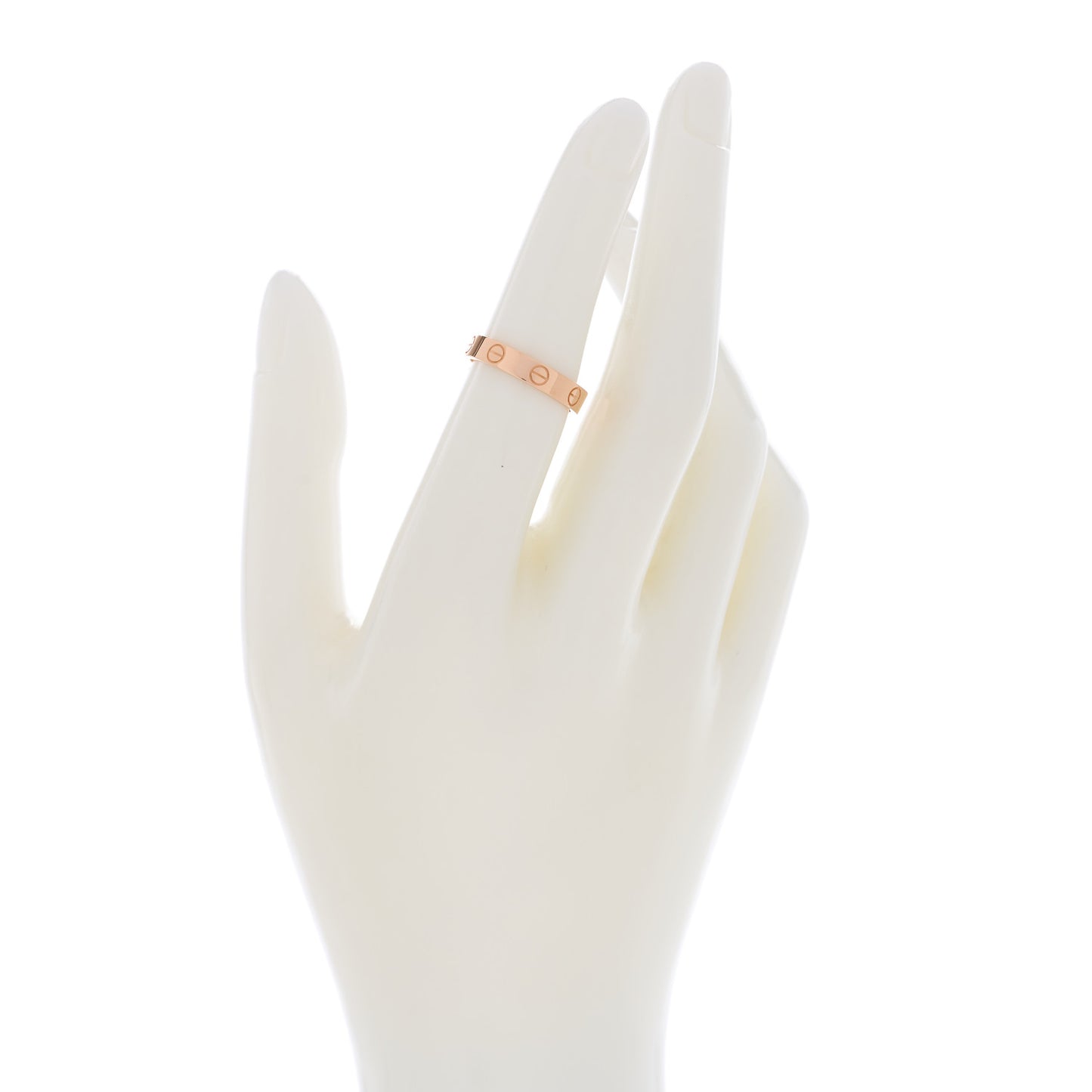 18K Pink Gold 3.5mm LOVE Wedding Band Ring 51 5.75