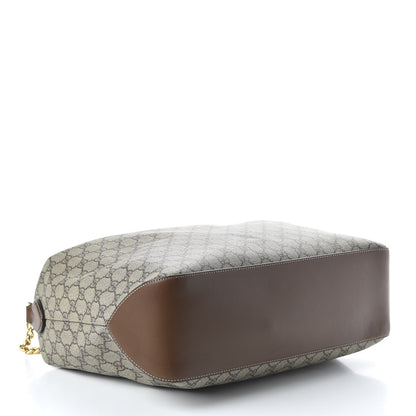Gucci GG Supreme Monogram Large Linea A Hobo Light Brown 4 of 10