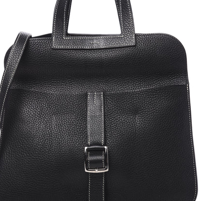 Hermes Taurillon Clemence Halzan 31 GM Black 11 of 13