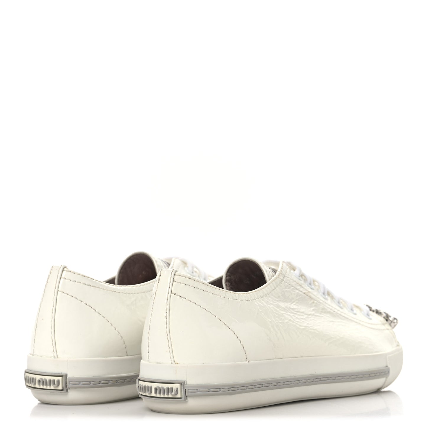 Naplak Crystal Low Top Sneakers 38 Bianco