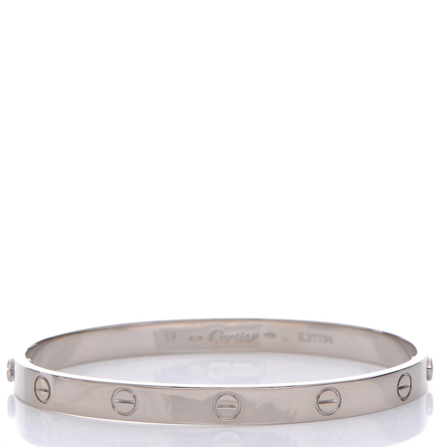 18K White Gold LOVE Bracelet 19