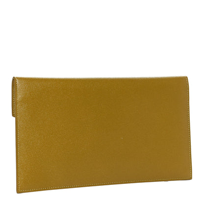 Saint Laurent Grain De Poudre Uptown Pouch Olive 3 of 9