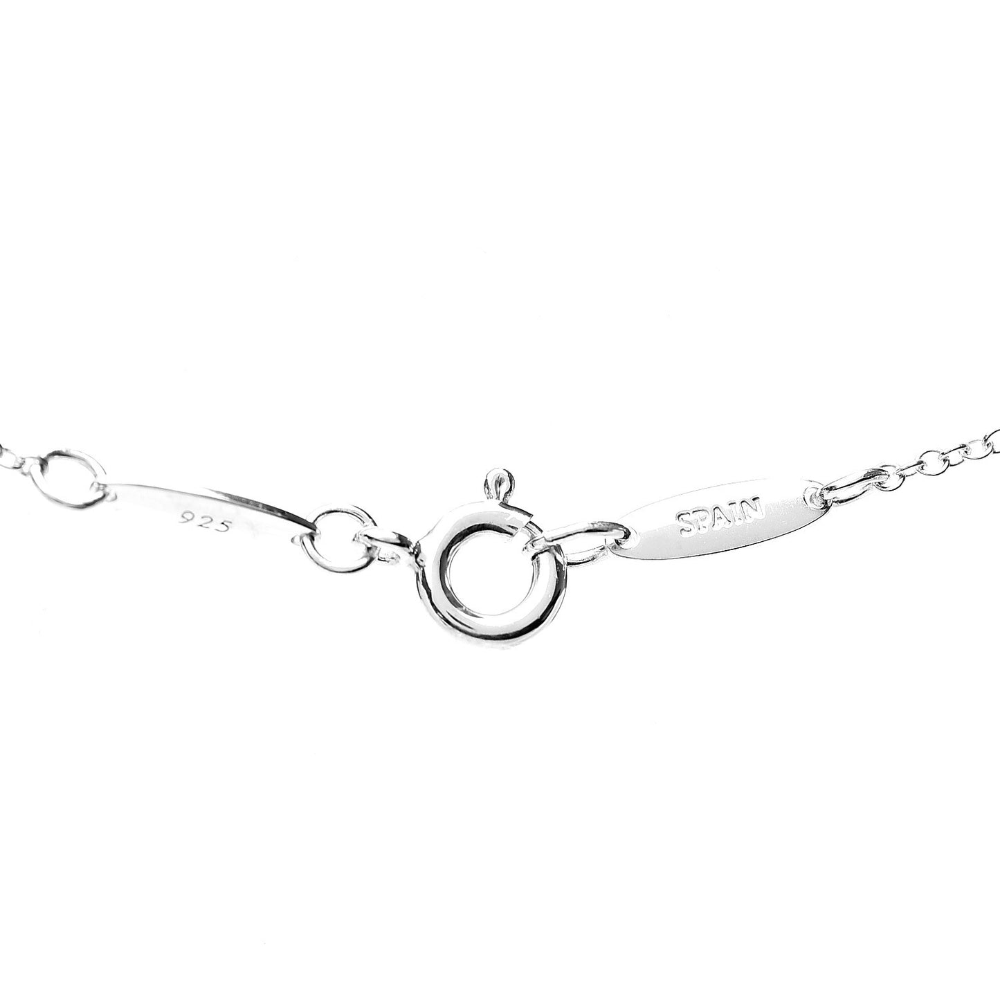 Sterling Silver 16mm Elsa Peretti Open Heart Pendant Necklace