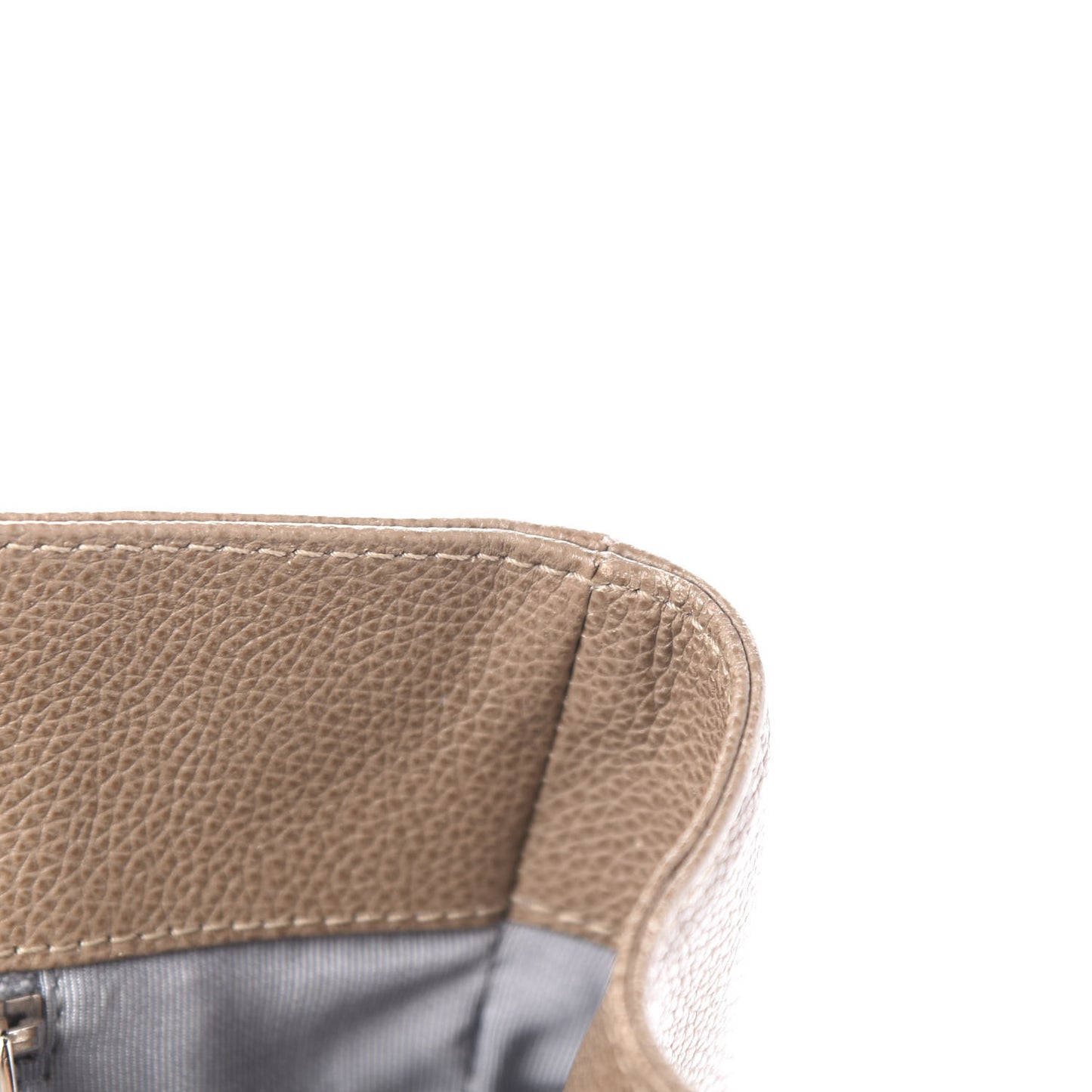 Calfskin Cerf Executive Shopper Tote Beige