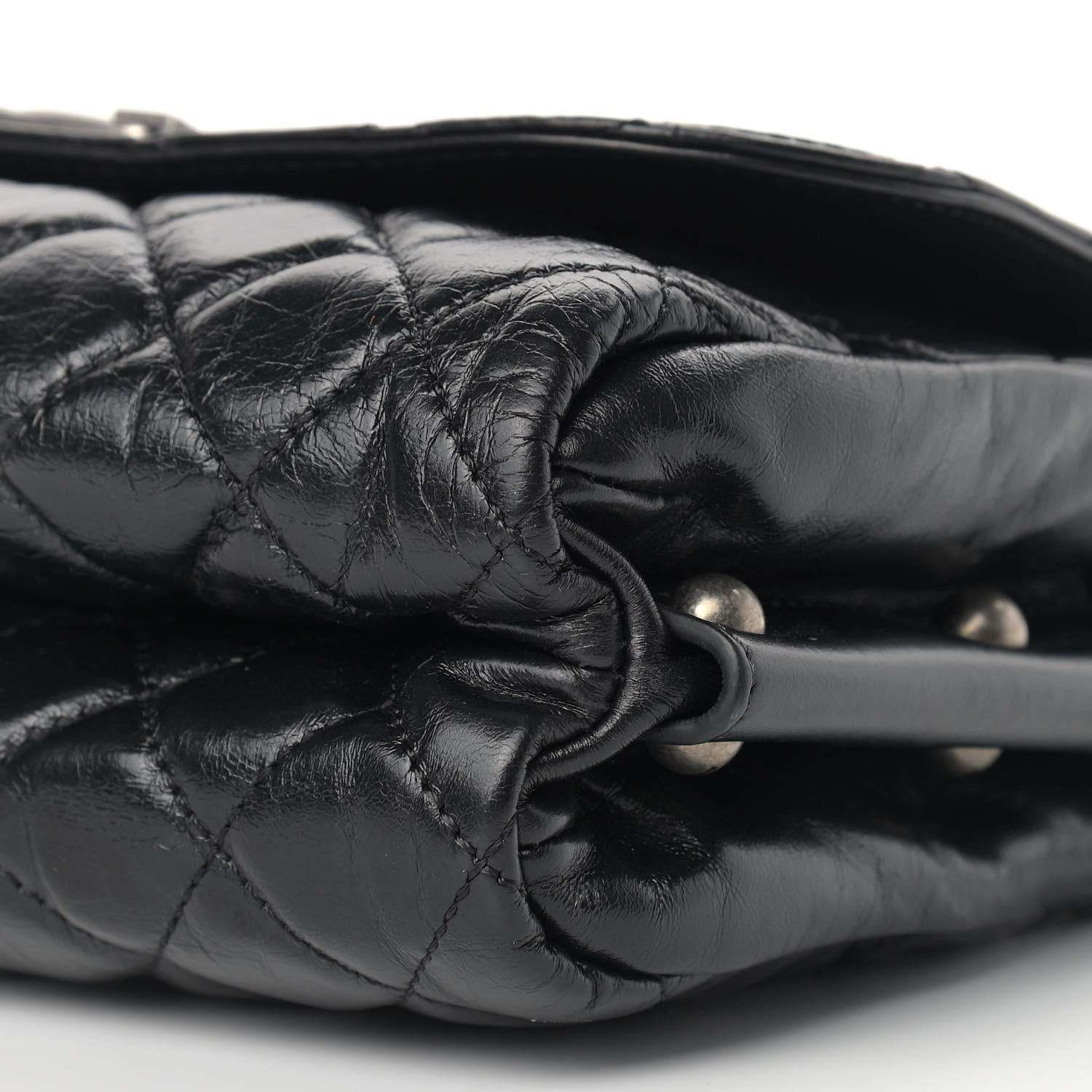 Chanel Glazed Calfskin Quilted Soft Boy Flap Black 9 of 10