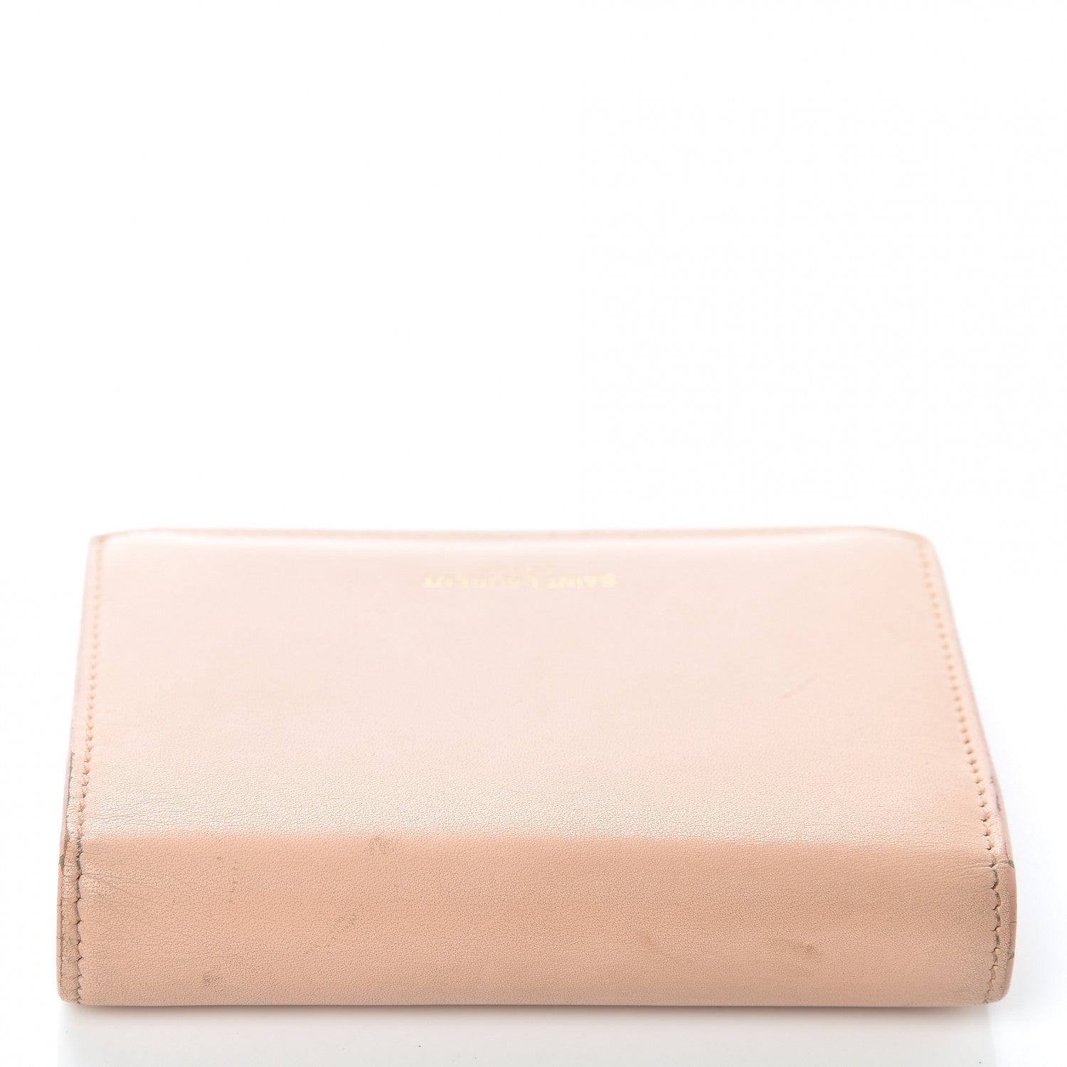 Saint Laurent Calfskin Trifold Wallet Pale Pink 12 of 12
