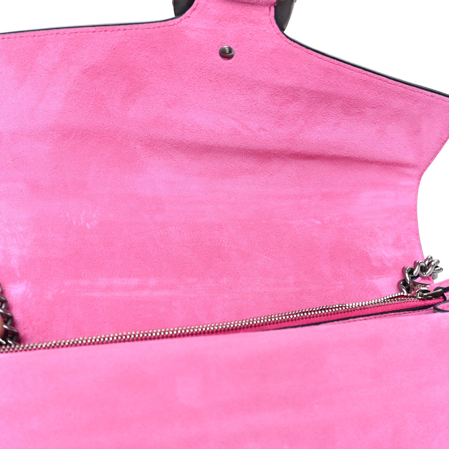 GG Supreme Monogram Suede Pierced Heart Embroidered Medium Dionysus Shoulder Bag Beige Ebony Pink Tropical Flower