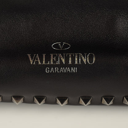 Valentino Garavani Vitello Crystal Medium Rockstud Tote Black 9 of 9