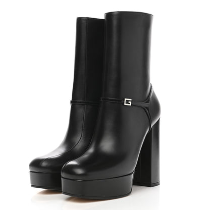 Gucci Kid Side Zip Tiarah Platform Boots 39 Black 3 of 9