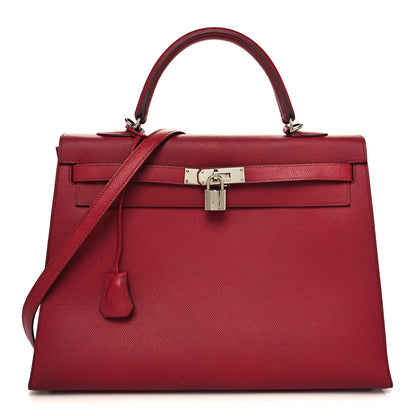 Hermes Epsom Kelly Sellier 35 Rubis 1 of 13