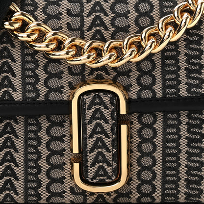 Marc Jacobs Cotton Jacquard The Monogram J Marc Shoulder Bag Beige Multi 8 of 11
