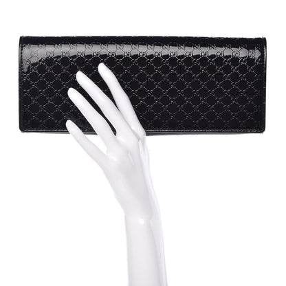 Gucci Patent Microguccissima Small Broadway Clutch Black 2 of 10