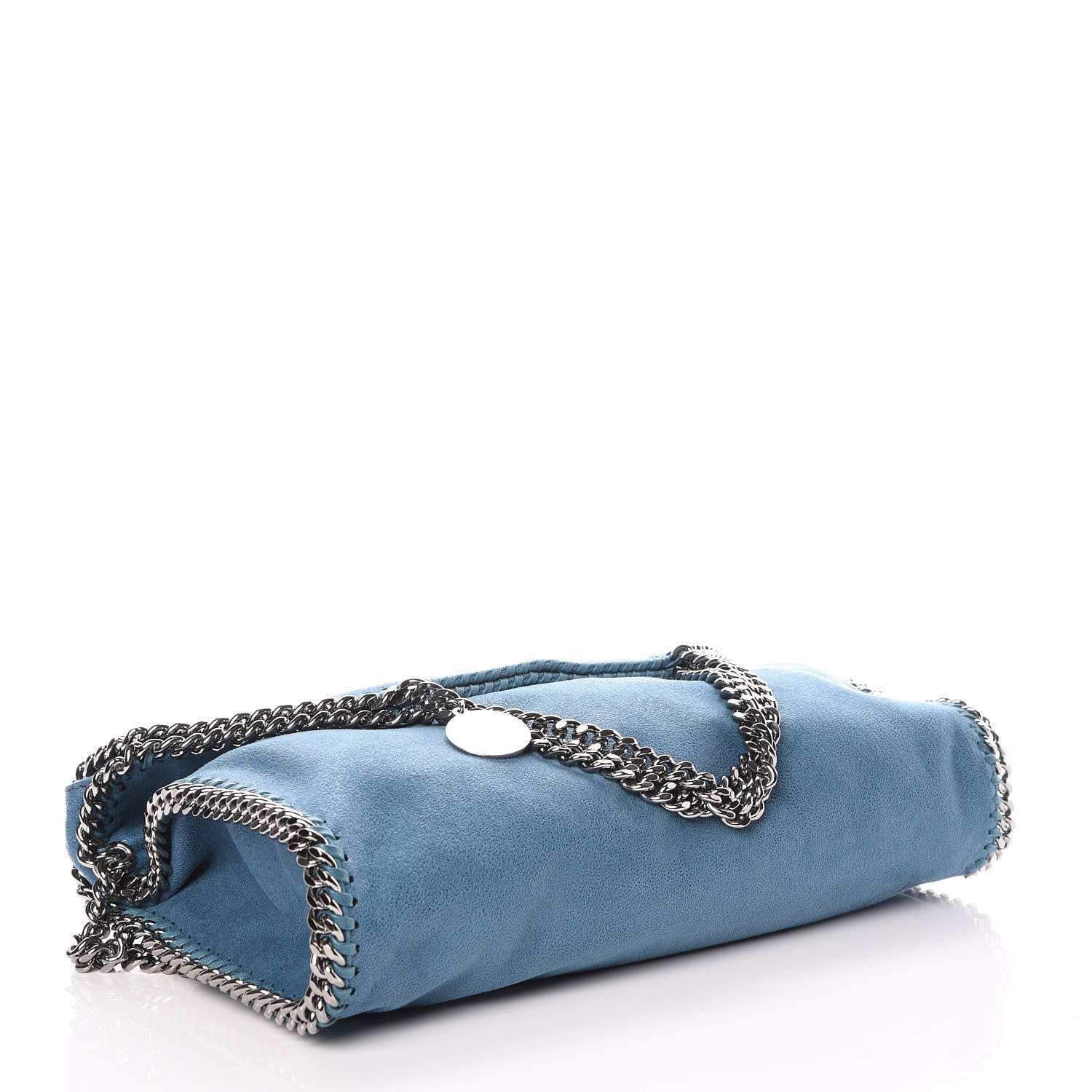 Stella McCartney Shaggy Deer Falabella Fold Over Tote Blue 5 of 10