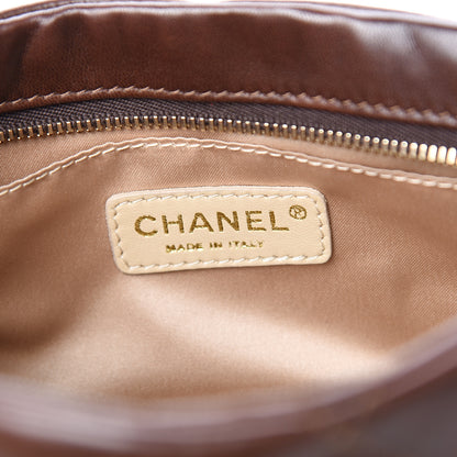 Chanel Lambskin Bubble Quilt Pochette Brown 5 of 8