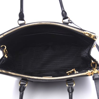Prada Saffiano Medium Galleria Double Zip Tote Black 4 of 10