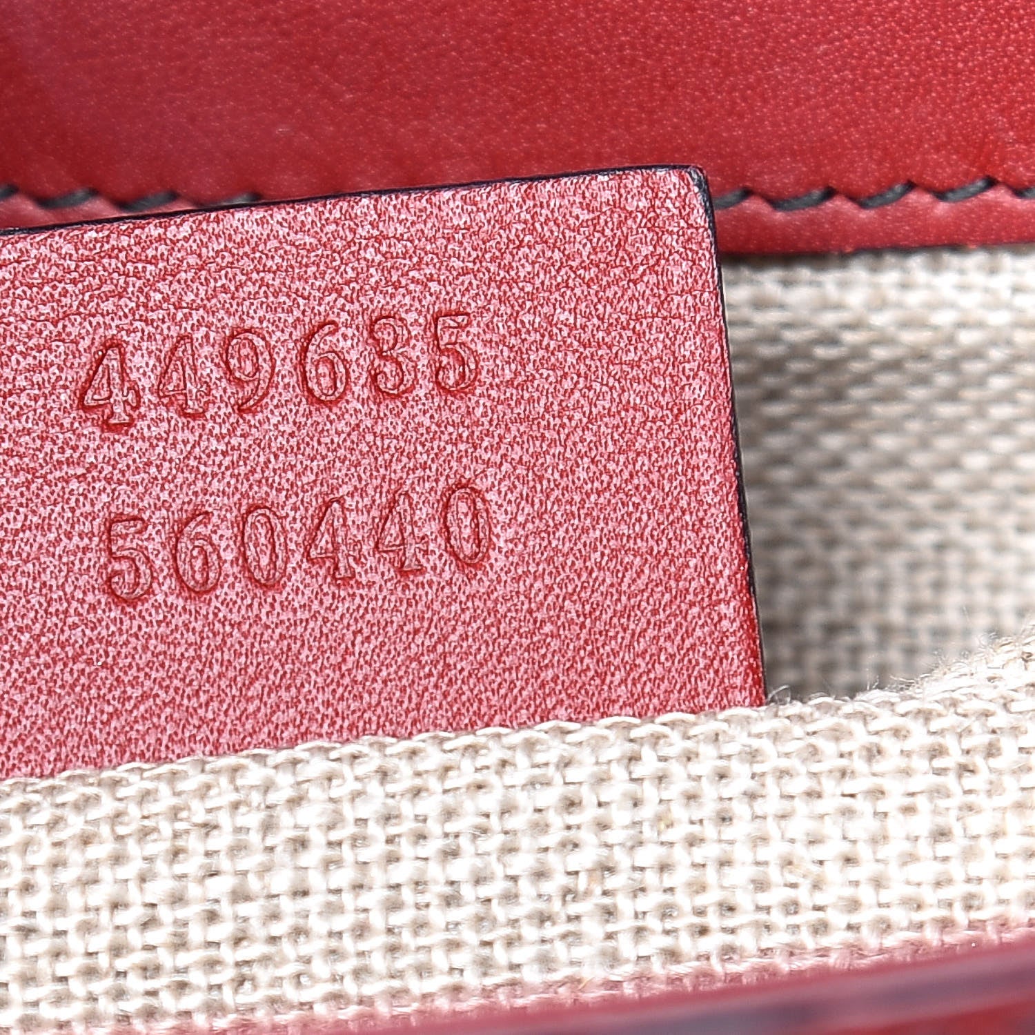 Gucci Microguccissima Medium Emily Chain Shoulder Bag Red 9 of 17