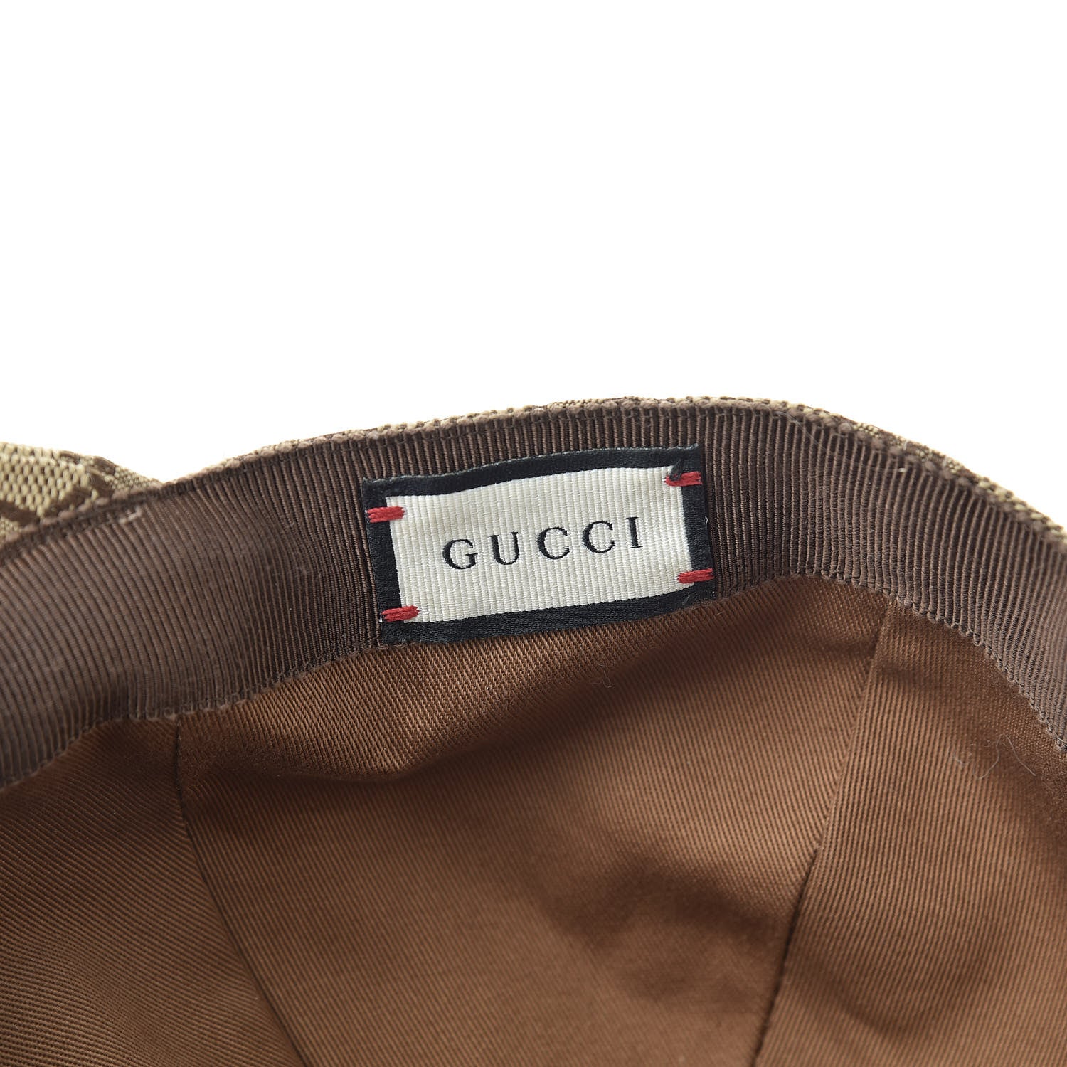 Gucci Monogram Textured Dollar Calfskin Zeno Baseball Hat S Beige 6 of 7
