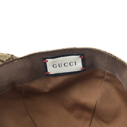 Gucci Monogram Textured Dollar Calfskin Zeno Baseball Hat S Beige 6 of 7