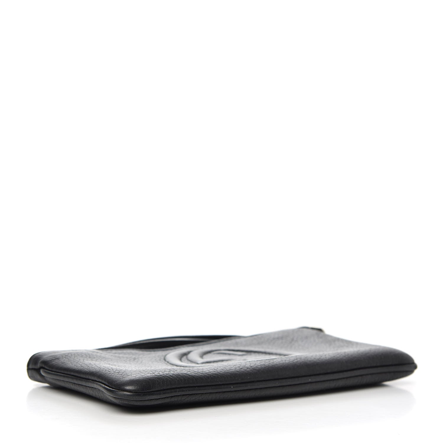 Gucci Pebbled Calfskin Soho Wristlet Black 4 of 5