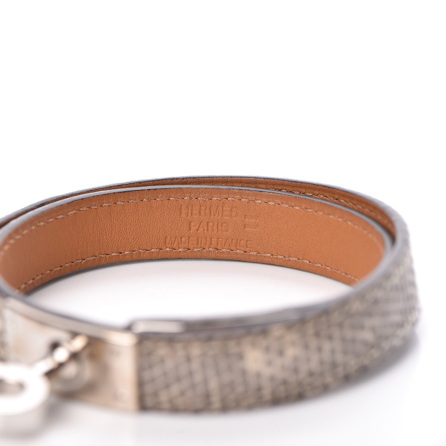 Hermes Lizard Kelly Double Tour Bracelet S Ombre 5 of 6