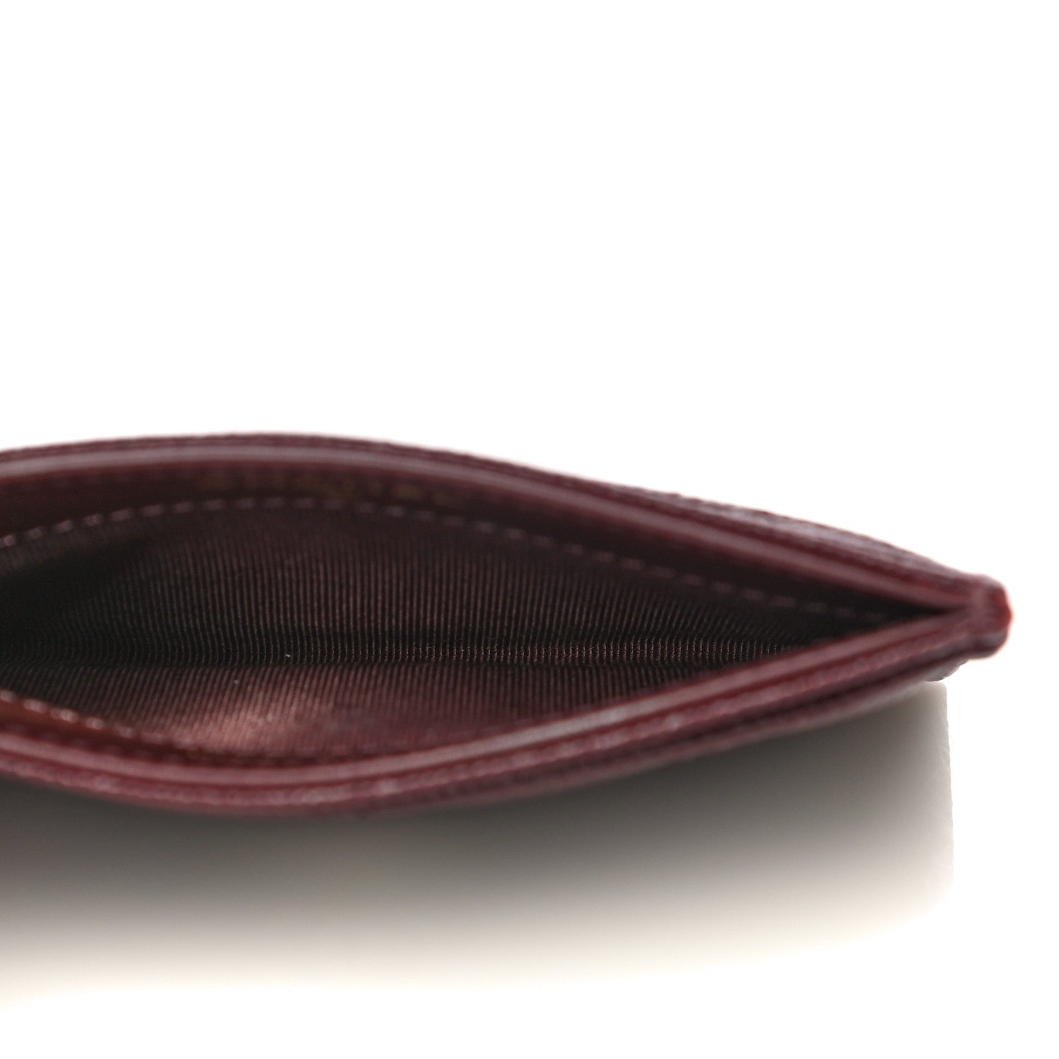 Chanel Caviar Quilted Card Holder Burgundy 5 of 12