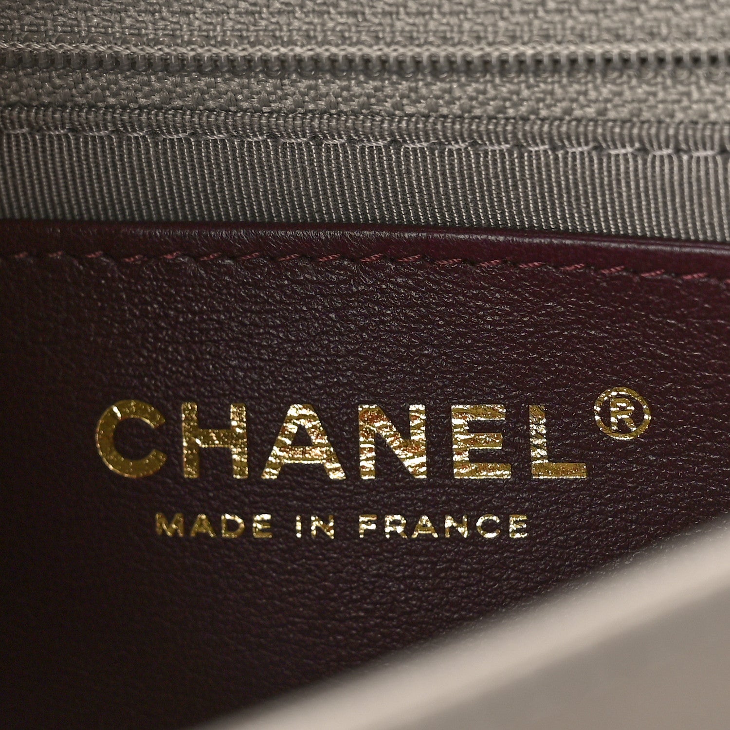 Chanel Shiny Lambskin Quilted Small Chevron Miroir Grey 6 of 12