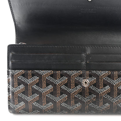Goyard Goyardine Varenne Long Wallet Black 8 of 15