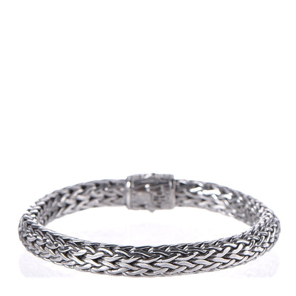 John Hardy Sterling Silver Diamond 7.5mm Classic Chain Bracelet 3 of 4