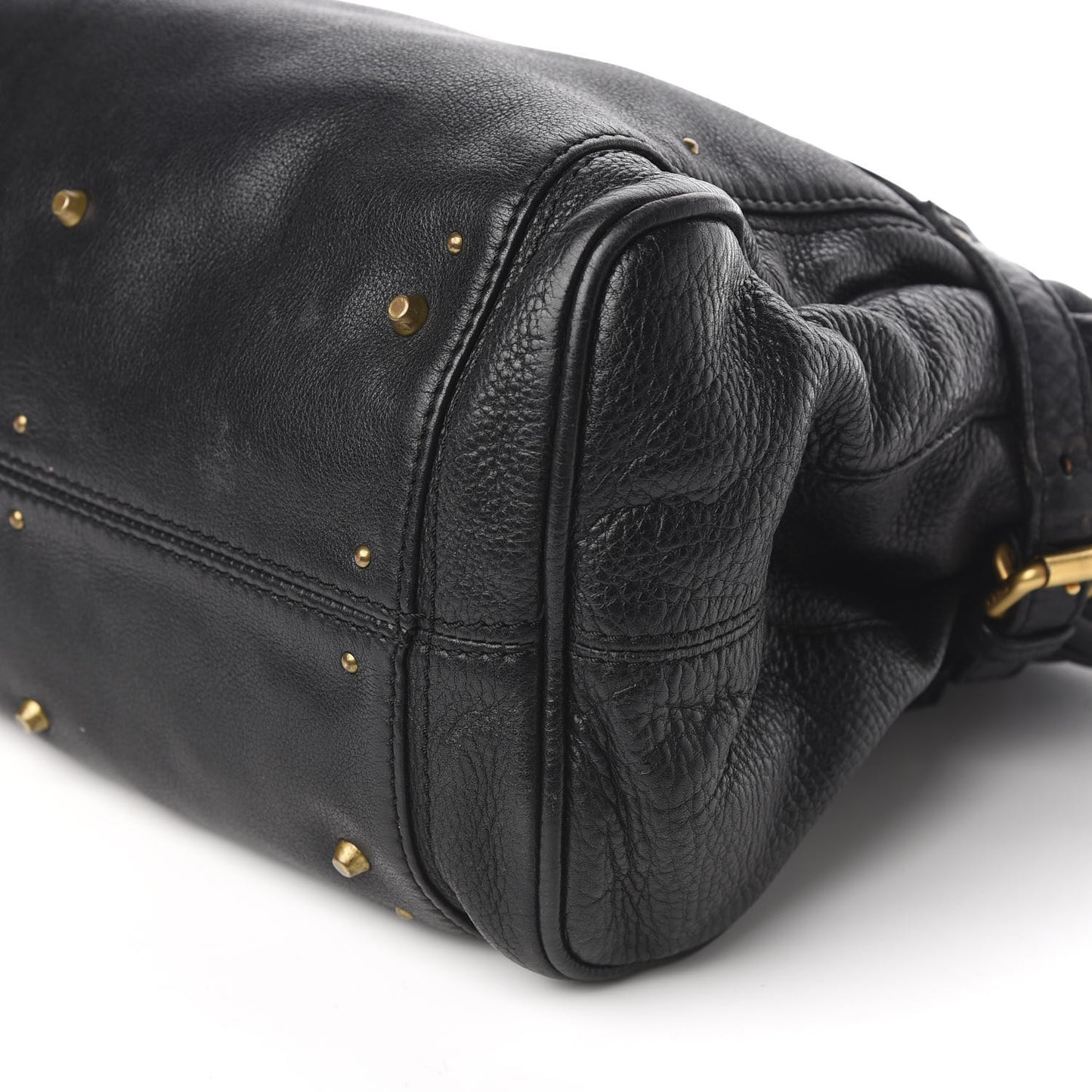 Calfskin Paddington Satchel Black