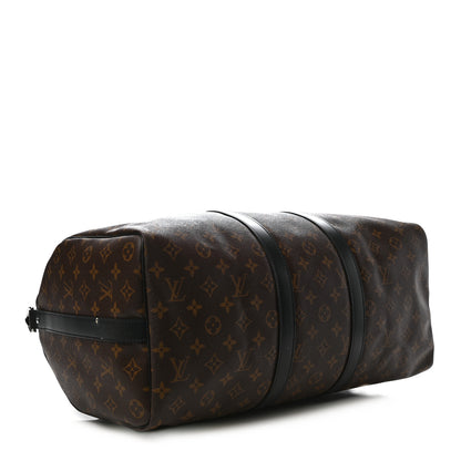 Louis Vuitton Monogram Macassar Keepall Bandouliere 45 4 of 9