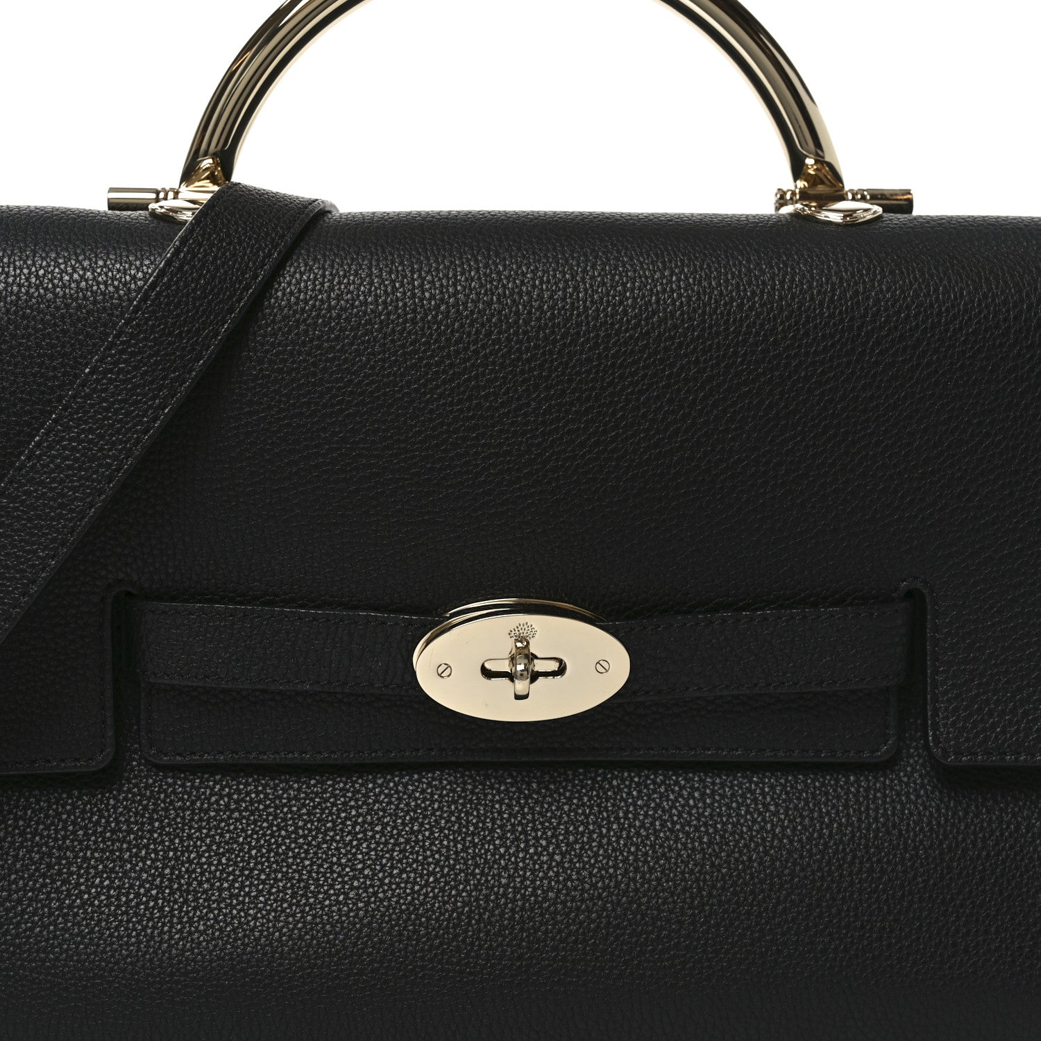Mulberry Grainy Calfskin Large Bayswater Shoulder Bag Black 7 of 9