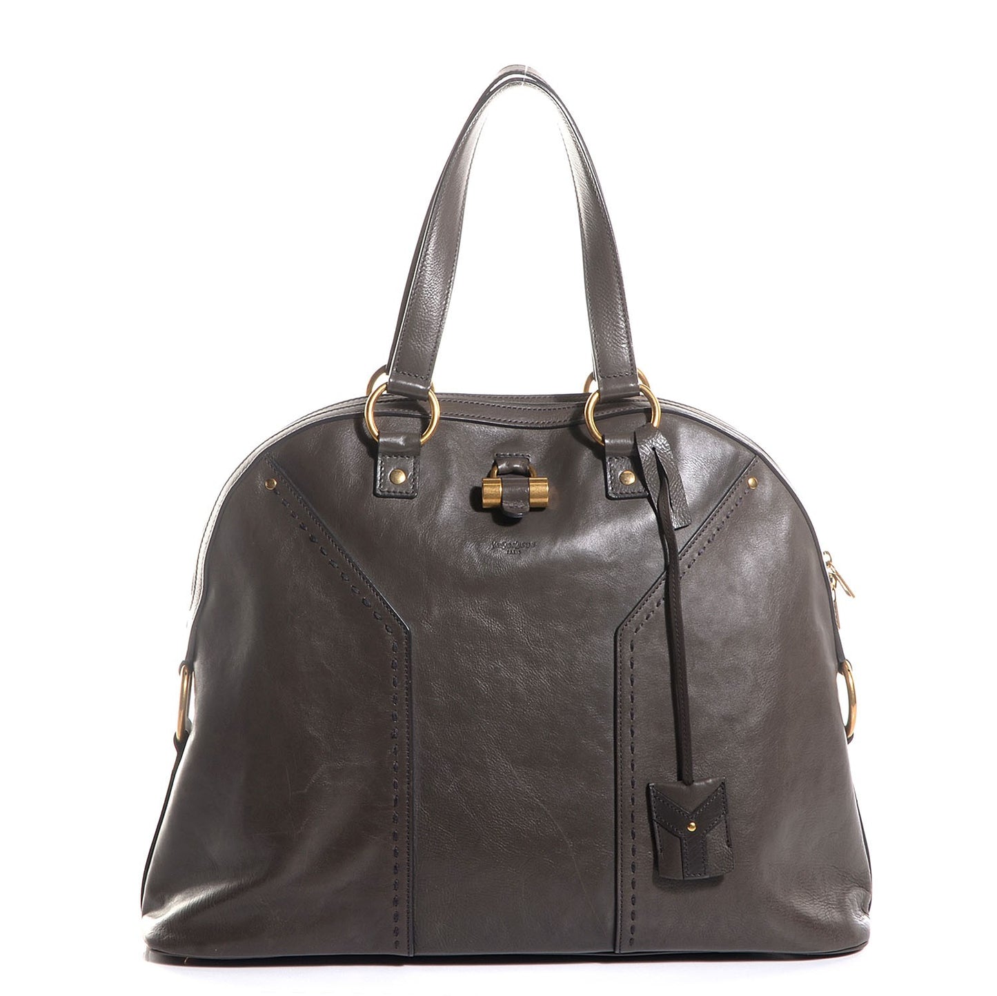 Calfskin Oversized Muse Grey