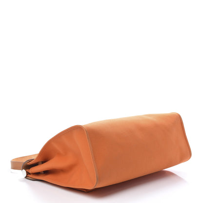 Hermes Vache Hunter Toile Herbag Zip 39 PM Orange 6 of 19