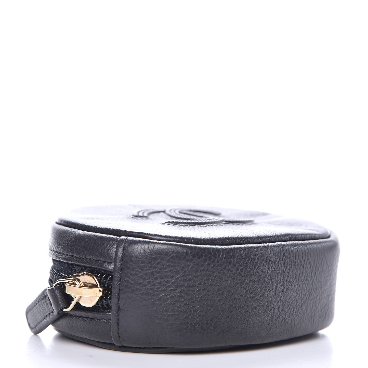 Chanel Calfskin CC Coin Purse Dark Navy 3 of 8