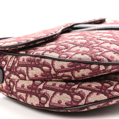 Christian Dior Oblique Saddle Bag Burgundy 9 of 10