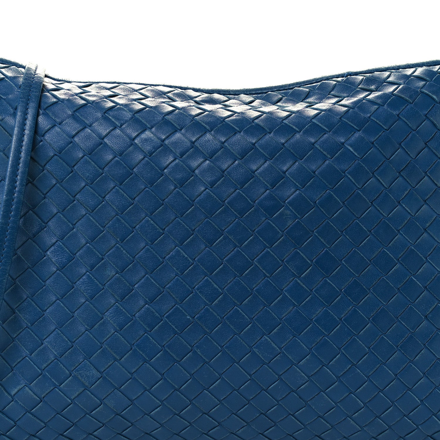 Bottega Veneta Nappa Intrecciato Nodini Crossbody Messenger Blue 8 of 11