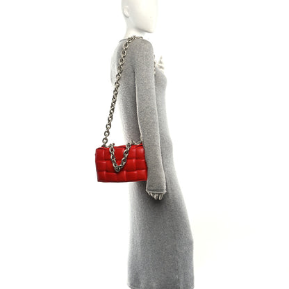 Bottega Veneta Lambskin Maxi Intreccio Padded Chain Cassette Crossbody Bag Nail Polish 2 of 11
