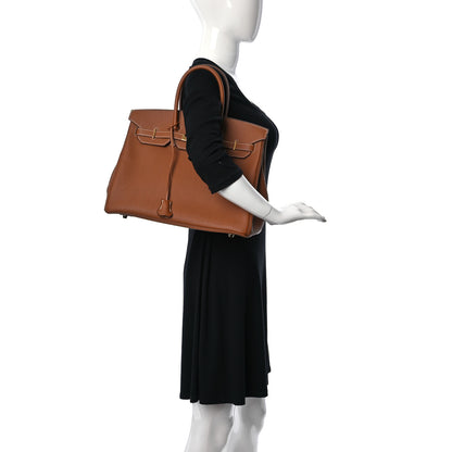 Hermes Togo Birkin 35 Gold 2 of 17